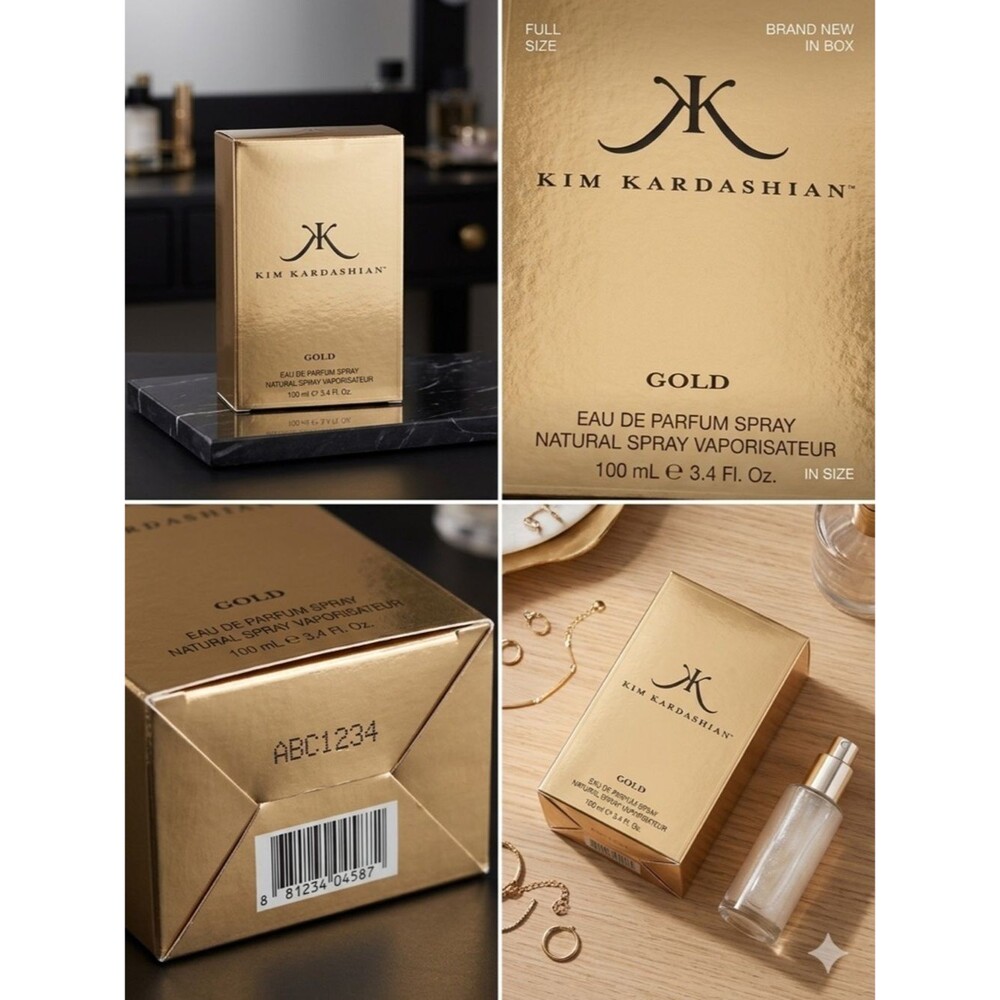 Kim Kardashian Gold Smelly Spray - Gold Box
